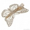 Gold butterfly hair clip - women / ladies / bride