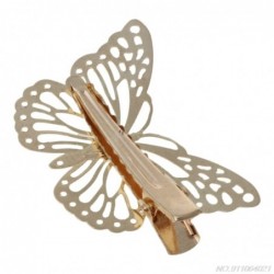 Gold butterfly hair clip - women / ladies / bride