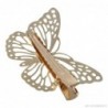 Hair clip with golden butterflyHair clips