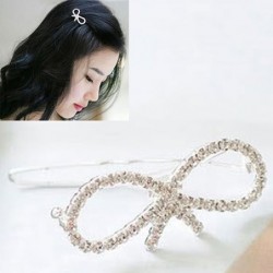 Bow-tie design - hair clip / barrette