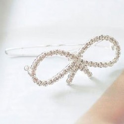 Bow-tie design - hair clip / barrette
