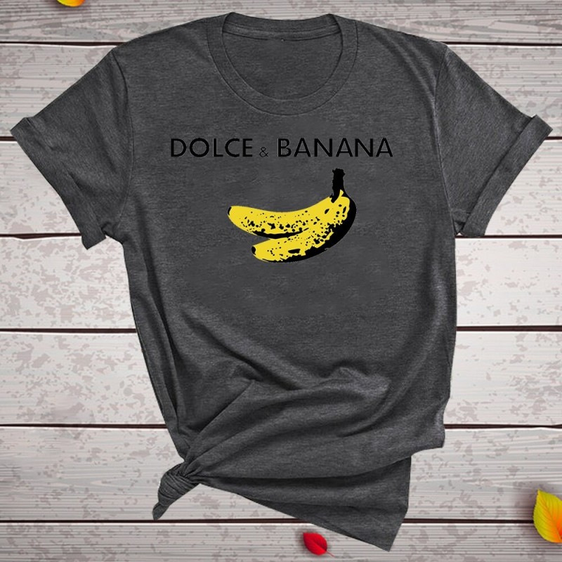 Dolce and Banana print - funny t-shirt - unisex