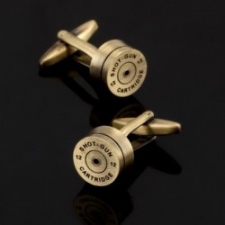 High quality bronze and gold bullet cufflinks -  designed by senior masters - ideal wedding gift