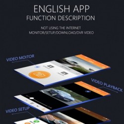 Sameuo U2000 - 4K - front / rear dash cam - WiFi - video recorder - night vision - parking monitorDash cams