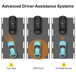 AZDOME M17 - dash cam - DVR - parking monitor - WiFi - night vision - dual lensDash cams