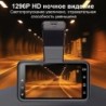 AZDOME M17 dash cam - automobile / motorcycle - night vision - dual lens - 24hour parking monitor