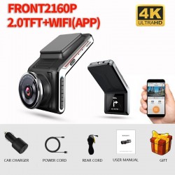 Sameuo U2000 - 4K - front / rear dash cam - WiFi - video recorder - night vision - parking monitorDash cams