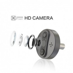 Smart video doorbell - with peephole / PIR motion detection / APP / WiFi - remote controlSecurity cameras