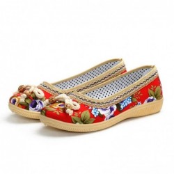 Classic flat loafers - slip-on sneakers - with floral print