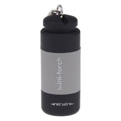 Mini torch flashlight - LED - USB - rechargeable - waterproof - with keychainTorches