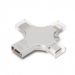 4 in 1 flash drive - iPhone / micro USB / type-c / USB - 16GB 128GB