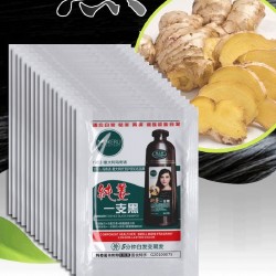 Shampooing naturel au gingembre - teinture capillaire rapide - couverture des cheveux blancs / gris - 2 pièces