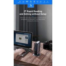 Baseus - USB-C 3.0 / HUB type-C to HDMI - RJ45 VGA SD / TF - power adapter - 17 in 1 docking station for Macbook ProStands