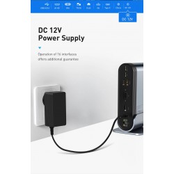 Baseus - USB-C 3.0 / HUB type-C to HDMI - RJ45 VGA SD / TF - power adapter - 17 in 1 docking station for Macbook ProStands