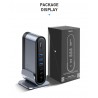 Baseus - USB-C 3.0 / HUB type-C to HDMI - RJ45 VGA SD / TF - power adapter - 17 in 1 docking station for Macbook ProStands