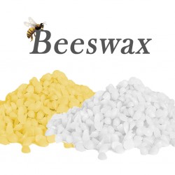 DIY natural bee wax - 100% no added soy wax - lipstick material - yellow / white - 1000g