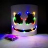 Marshmallow DJ helmet - luminous face mask - with LEDParty