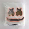 Marshmallow DJ helmet - luminous face mask - with LEDParty