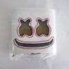 Marshmallow DJ helmet - luminous face mask - with LEDParty