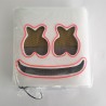 Marshmallow DJ helmet - luminous face mask - with LEDParty