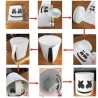 Marshmallow DJ helmet - luminous face mask - with LEDParty
