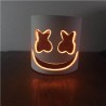 Marshmallow DJ helmet - luminous face mask - with LEDParty