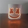 Marshmallow DJ helmet - luminous face mask - with LEDParty