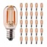 Vintage LED bulb - Edison tubular - T22 - E12 - E14 - 1W - dimmable - 2200K gold