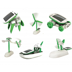Giocattoli robot 6 in 1 - kit educativo - alimentato da energia solare