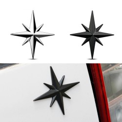3D star - car / motorcycle sticker - metal emblem