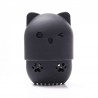 Cosmetic sponge storage box - silicone drying / cleaning case - kitten shape