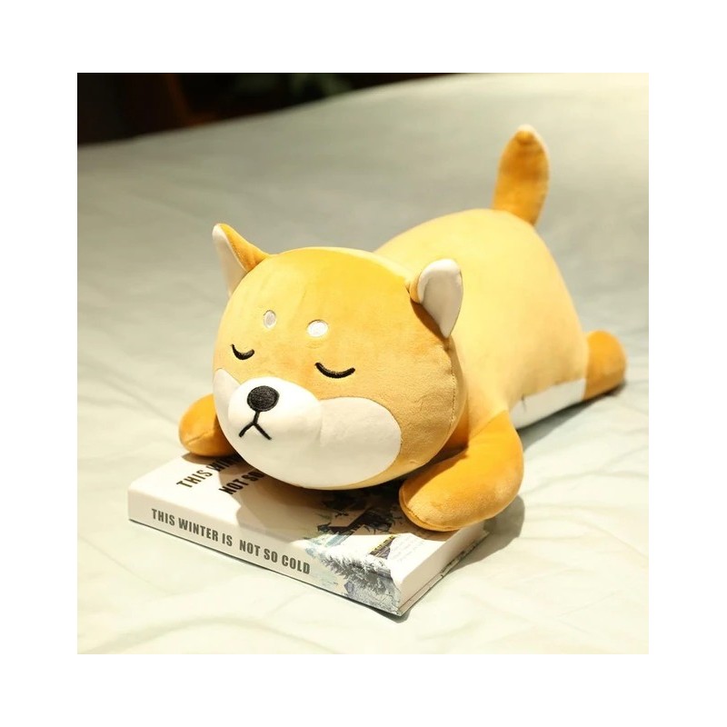 Lying Husky dog - plush toy - pillow