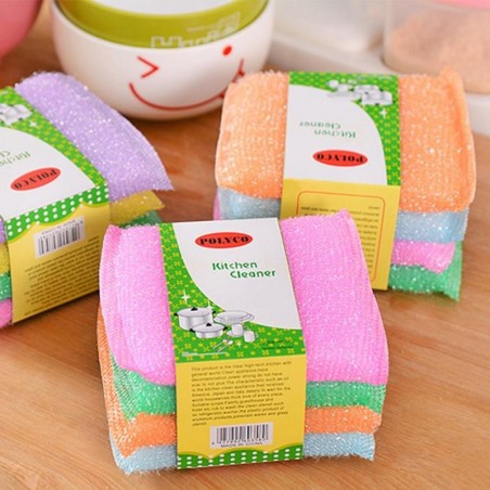 Kitchen cleaning sponges - non-stick - multifunctional use - 4 pieces