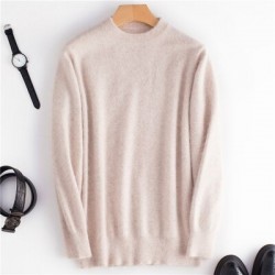 Men's soft sweater - mink cashmere