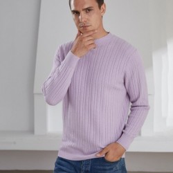 Elegant men's sweater - pure goat cashmere
