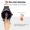 Smart Watch - montre électronique en acier - LED - numérique - étanche - fréquence cardiaque / tension artérielle