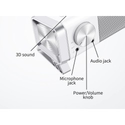 Bluedio LS - computer speaker - soundbar - USB wired - Bluetooth - with microphoneBluetooth speakers