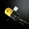 USB type-C - 3.5mm jack - aux audio charger - OTG converter - adapter - capsule shape