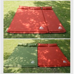 Outdoor Thick 5cm Automatic Inflatable Cushion Pad Outdoor Tent Camping Mats Double Inflatable Bed Mattress 2colors