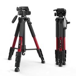 Z666 - professional aluminum camera tripod - portable - with Pan head - for Canon DSLR cameraTripods & stands