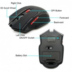 Wireless mouse - with USB receiver - 2000DPI - 2.4GHzMouses