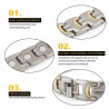 Fashionable magnetic health bracelet - titanium - radiation protectionBracelets