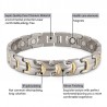 Fashionable magnetic health bracelet - titanium - radiation protectionBracelets