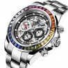 Pagani Design - orologio al quarzo di lusso con design arcobaleno