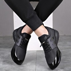 Fashionable men's sneakers - breathable - genuine leather