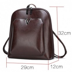 Women Vintage Backpack Brand Luxurious Leather Women's Shoulder Bag Large Capacity School Bag For Girl Leisure Backpac
