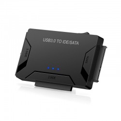USB 3.0 vers SATA IDE ATA - Adaptateur de données 3 en 1 pour PC portable 2,5"-3,5" HDD