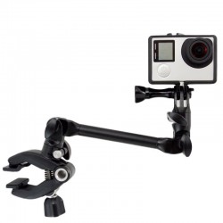 Clamp clip mount - selfie stick - flex jaw - for GoPro Hero 8 9 10 Xiaomi YI 4K SJ4000 SJ5000 SJ6000