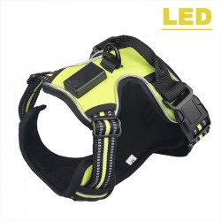 Dog's harness - with LED - adjustable - reflective - waterproofCollars & Leads