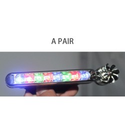 Car light - LED strip - DRL - RGB - wind energy - 2 pieces